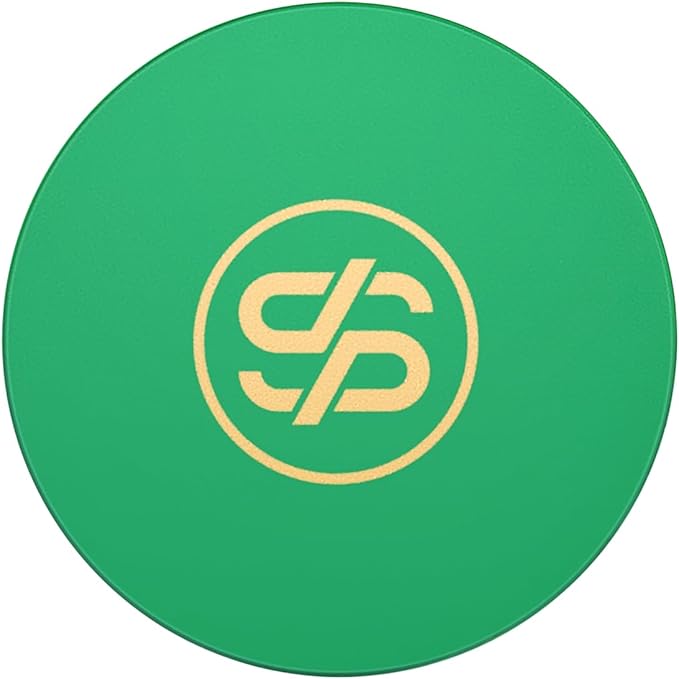SLOWPLAY Godel Ceramic Poker Chips in Bulk, Casino Grade Ceramic 12-Gram Poker Chip for Texas Hold'em, 43mm Professional Chips Pack of 50 (Green)