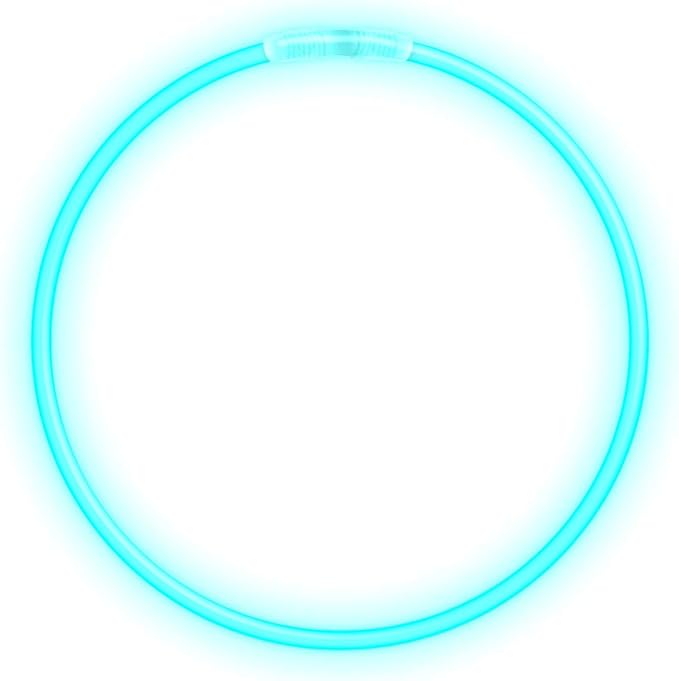 FlashingBlinkyLights 50 22" Premium Glow Stick Necklaces in Aqua
