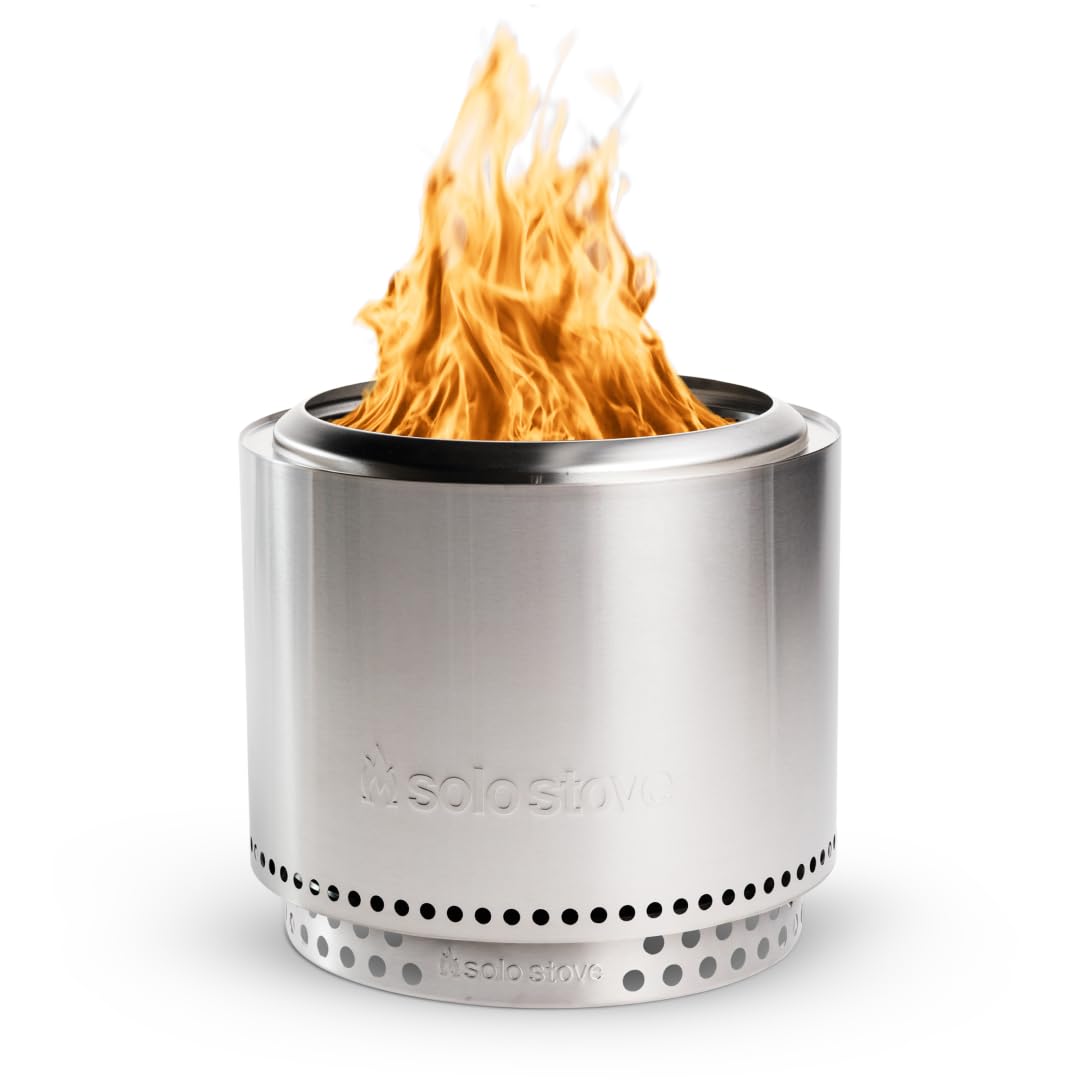 Solo Stove Bonfire with Stand | 19.5" Smokeless Fire Pit, Removable Ash Pan | Portable Stainless