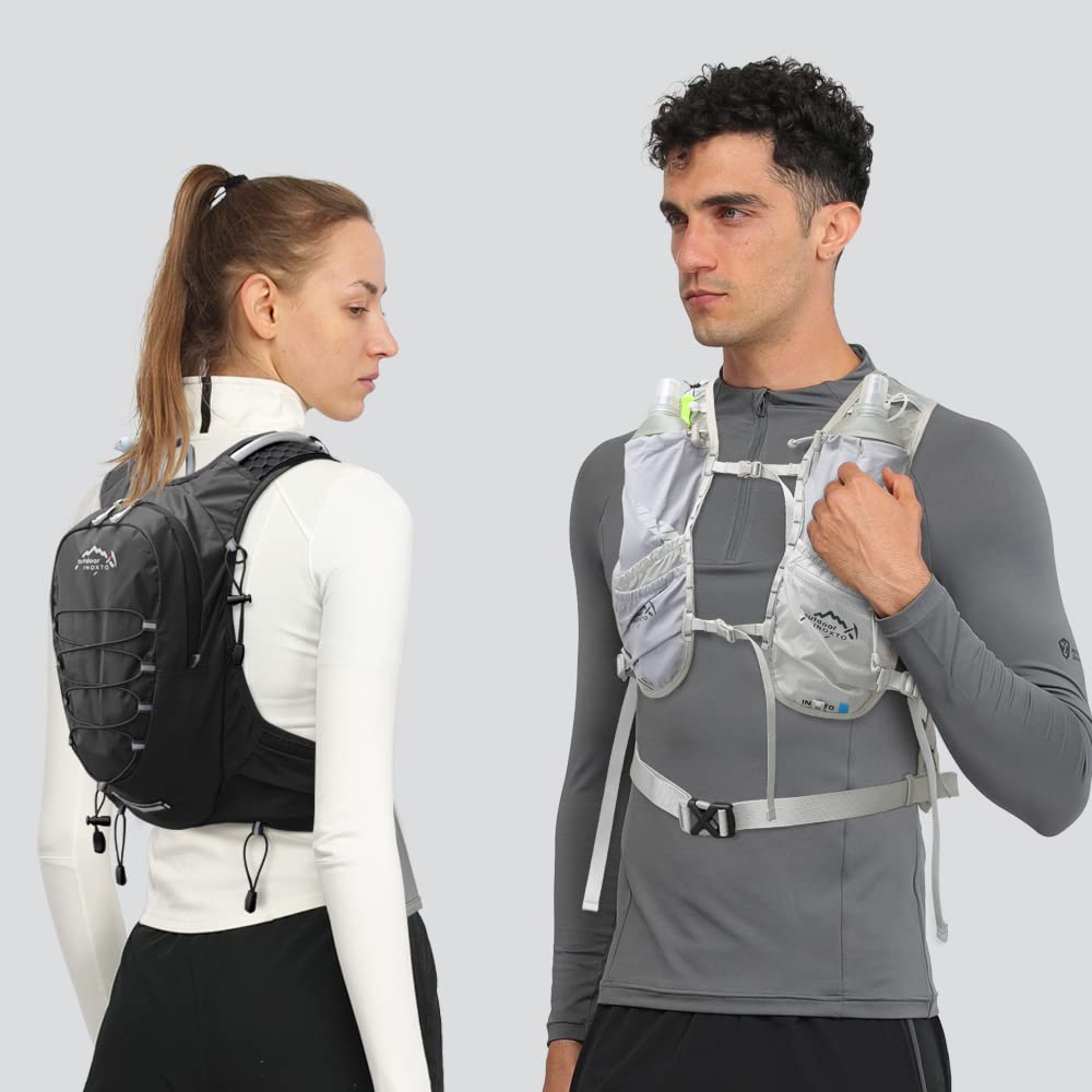 IX INOXTO Running Hydration Vest for Men & Women - 3L Water Backpack for Trail Running, Marathon