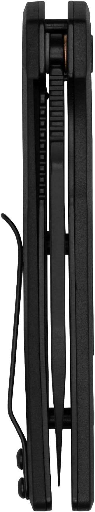 Kershaw Appa Folding Serrated Tactical Pocket Knife, Assisted Opening, 2.75 inch Serrated Black Blade and Handle, Small, Lightweight Every Day Carry
