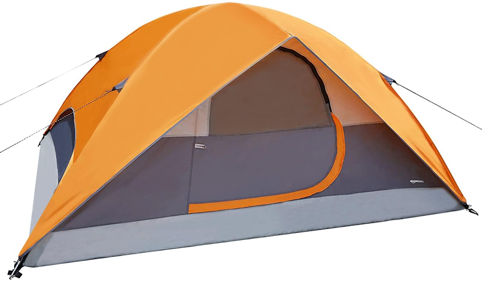 Amazon Basics 4-Person Camping Tent with Quick Setup, Spacious Interior, Ventilation Design