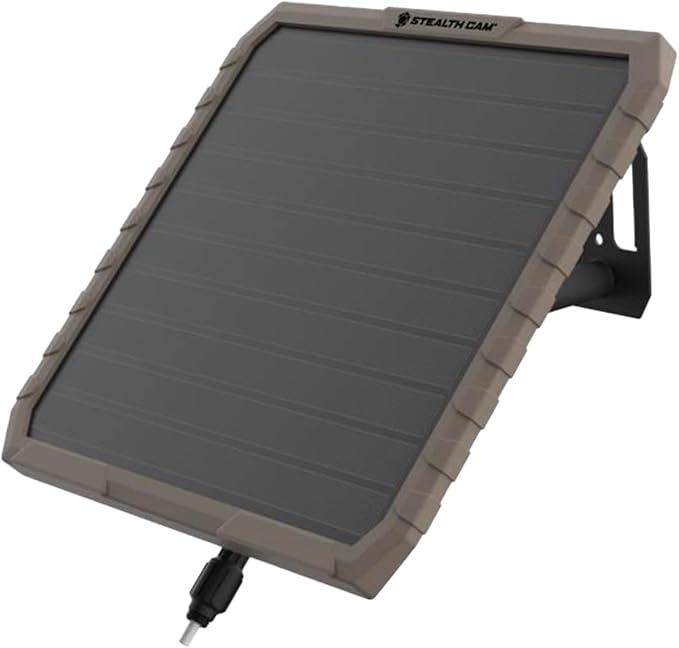 Stealth Cam FieldMax External EX 3000 mAh Solar Battery Pack with 10-Inch Solar Panel for Revolver, Flashback, Deceptor Max, and Fusion Max Cellular Trail Cameras