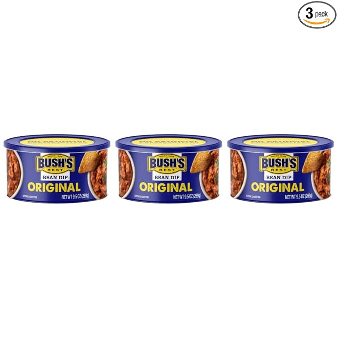 Bush's Best Bean Dip, Original, 9.5 OZ (Pack of 3)