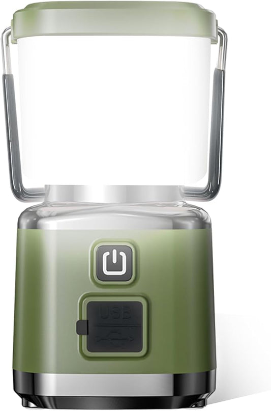 Allspark LED Camping Lantern Rechargeable,Dimmable Magnetic Camping Light,1000LM, 4 Light Modes,Waterproof Tent Lights,Emergency Light for Home Power Outages, Hurricane, Storm,Outdoor Hiking(Green)
