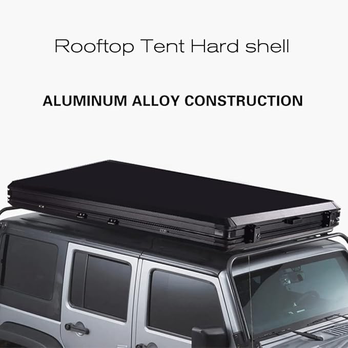 Premium Hard Shell Rooftop Tent for Camping SUVs - Waterproof, Spacious Truck Tent