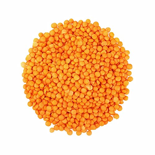 NY SPICE SHOP Red Lentils Whole ??1.5 Lbs. (Pound) Masoor Dal ??All Natural Split Red Lentils Dry - Nutritious Masur Lentil Beans - Great source of a natural protein, ideal for vegetarians & vegans