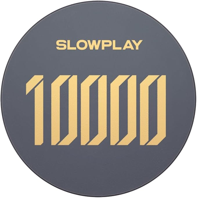 SLOWPLAY Godel Ceramic Poker Chips in Bulk, Casino Grade Ceramic 12-Gram Poker Chip for Texas Hold'em, 43mm Professional Chips Pack of 50 with Denomination of 10000