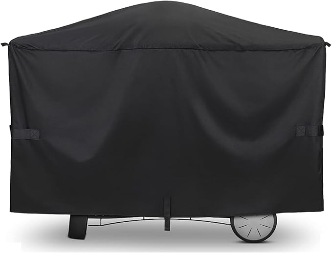 Grill Cover for Weber Q2000, Q2200, Q2400, Q300, Q320, Q3000, Q3200 Gas Grills, Heavy Duty BBQ Gas Grill Cover 7112, Waterproof UV Resistant Cover, Outdoor Barbeque Grill Accessories