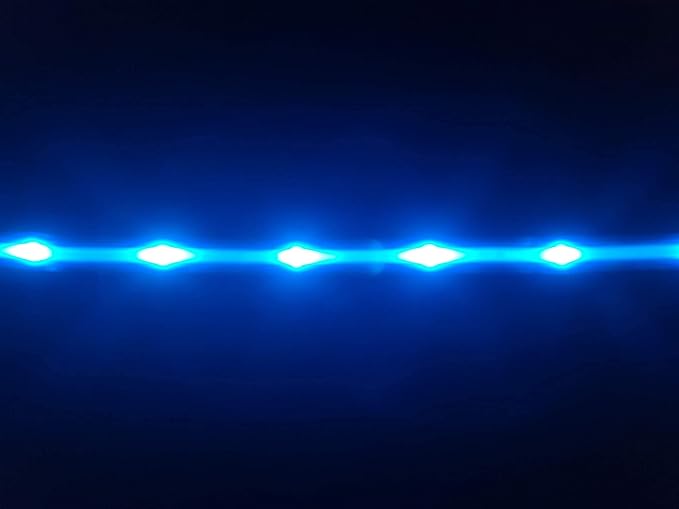 BLAZIN Light Up Dog Leash LED - 1,000 Feet of Visibility - USB Rechargeable Waterproof Glow in The Dark Dog Leash - 4 Foot, Light Blue
