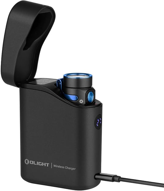 OLIGHT Baton4 Premium Edition EDC Flashlights 1300 Lumens with Type-C Charging Box, Powered by Rechargeable Battery, Small Bright Light IPX8 Waterproof for Emergencies, Outdoors (Black)