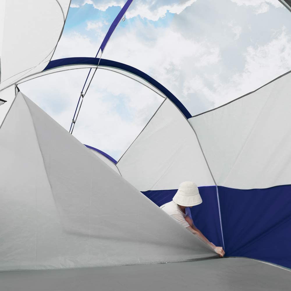 CAMPROS CP 8 Person Camping Tent, Room Divider, Rainfly, Weather Resistant