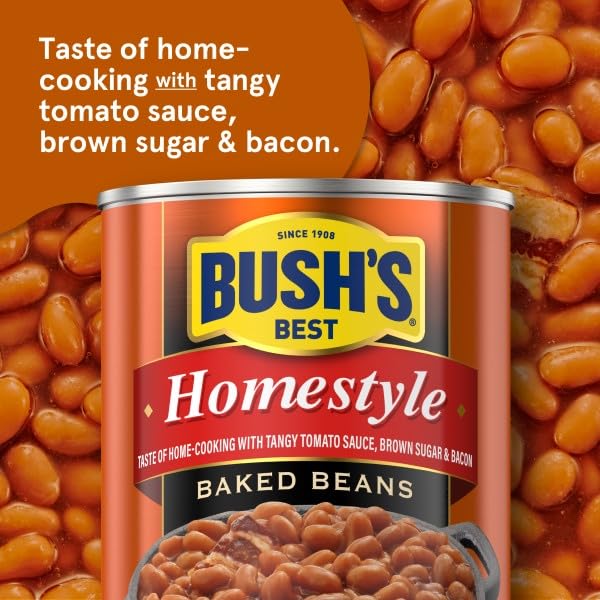 Bush's Best Baked Beans, Homestyle, & Country Style,8.3 Oz Each (Variety Pack)
