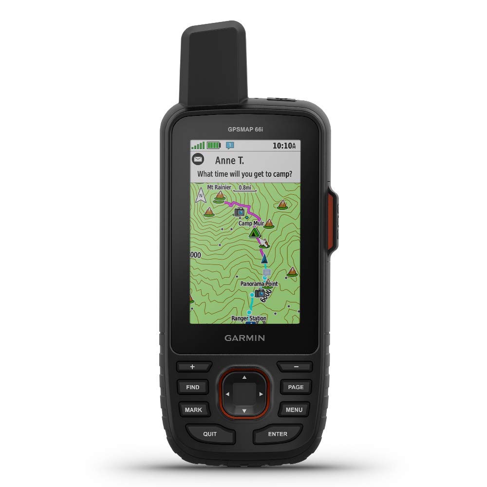 Garmin GPSMAP 66i, GPS Handheld and Satellite Communicator, Featuring TopoActive mapping and