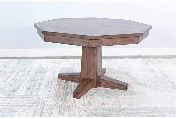 Pemberly Row Reversible Wood Game and Dining Poker Table in Buckskin Natural