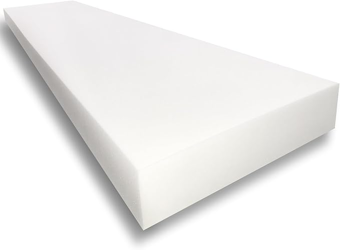 FoamTouch 4" Height x 42" Width x 80" Length Camper/RV bunk Mattress (Foam Only) White -No Cover
