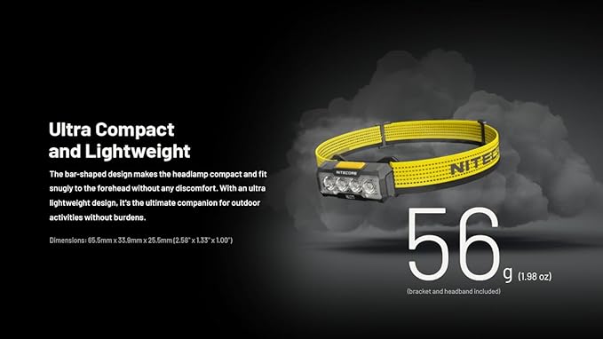Nitecore NU27 600 Lumens Running Camping Headlamp, USB-C Rechargeable with Warm, Neutral and Cool White Lights, Red Light, Including NitecoreS Sticker (Black)