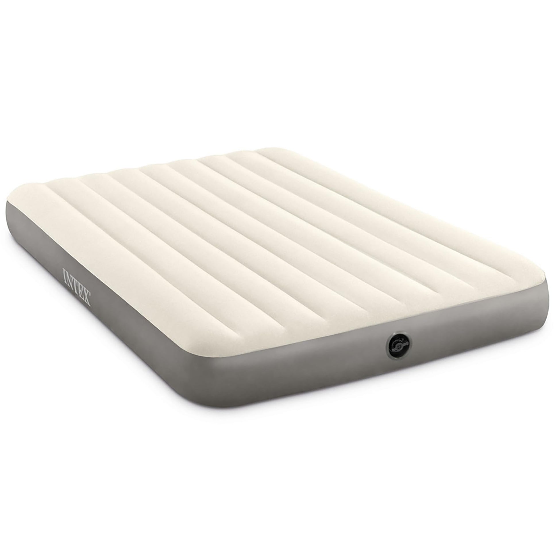 Intex 64103E Dura-Beam Standard Single-High Air Mattress: Fiber-Tech - Queen Size - 10in Bed Height