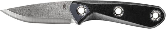Gerber Gear Principle - Fixed-Blade Survival Knife for Hunting, Camping & More - Features Firestriking Spine & Triple Mounting Sheath - Made in USA - Black