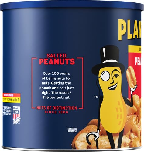 Planters Salted Peanuts (56 oz Canister) (Pack of 2)