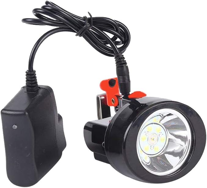Rechargeable LED Mining Headlamp, Waterproof Explosion-Proof Miner Cap Light, High Power Helmet Headlamp for Coal Mining, Coon Hunting, Night Work, Hiking, Caving, Outdoor Adventure