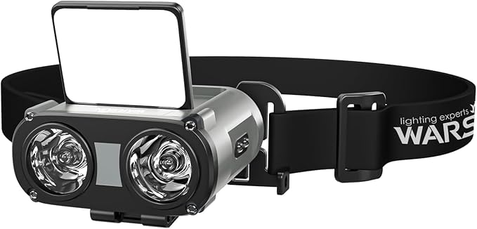 WARSUN MD9 Multi-Use Headlamp Rechargeable LED ??Cap & Bike Mount, COB, Motion Sensor, 5 Modes, 800 Lumens or Camping, Fishing, Hiking