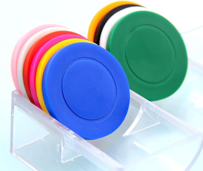 500 Custom Poker Chips Plastic Tokens,40mm/1.57in Diameter,Imprint Full-Color with Your Logo,Text or Images for Drink Bar,Wedding,Event,Company Advertise