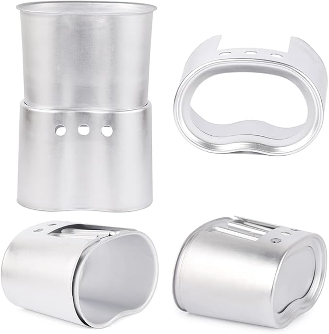 Camping cookware Set, 3pcs Cookware Set Aluminum Canteen Cup Wood Stove Set with Cover Bag for Camping Hiking Backpacking