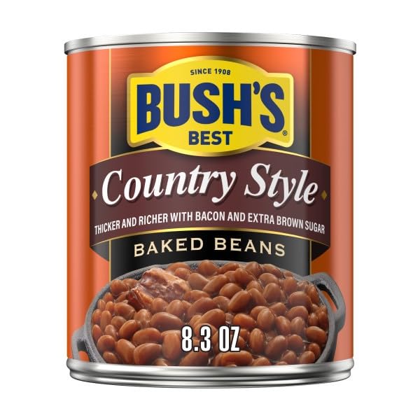 Bush's Best Baked Beans, Homestyle, & Country Style,8.3 Oz Each (Variety Pack)