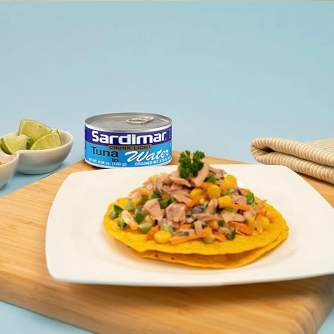 Sardimar Chunk Light Tuna (Water - Pack of 6) - Ready to eat meals in can