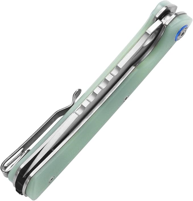 Sitivien ST145 Folding Pocket Knife,14C28N Steel Blade,G10 Handle EDC Tool Knife for Outdoor Survival,Camping,Hiking,Hunting(Jade) …