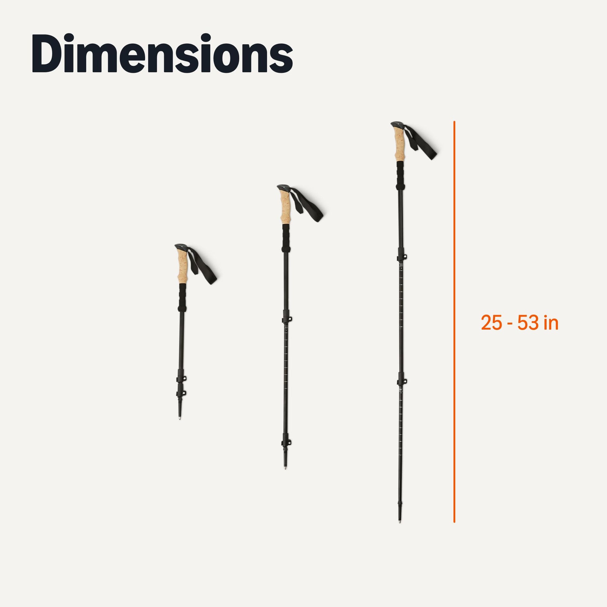 Amazon Basics Trekking Poles, Lightweight Collapsible Hiking Sticks with Quick Lock, EVA Grip &
