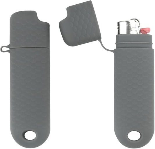2 Pcs Waterproof Lighter Case Cover Holder for BIC Regular Lighters Sleeve Type J6 Outdoor Survival