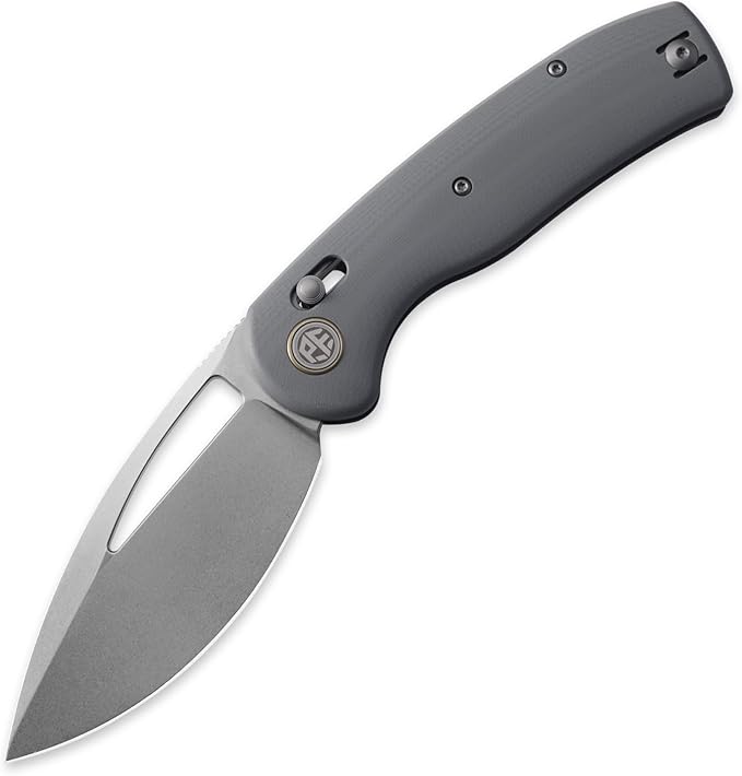 Petrified fish PFP13 Viper Folding Knife,3.5" K110 Steel Stonewashed Blade G10 Handle Pocket Knife for Camping EDC Outdoor (Gray Stonewashed)