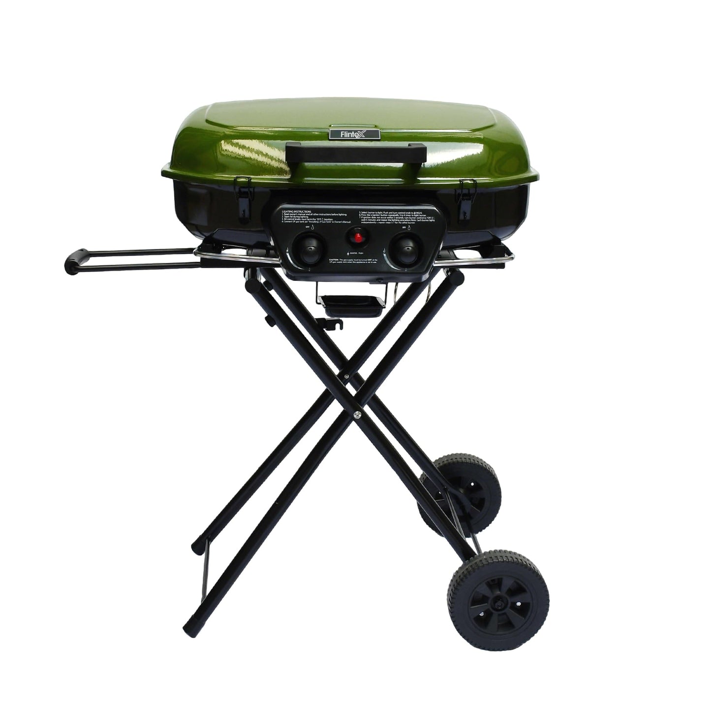 Flintex Portable Propane Gas Grill, 2-Burner Foldable Grill, 340 sq.in.