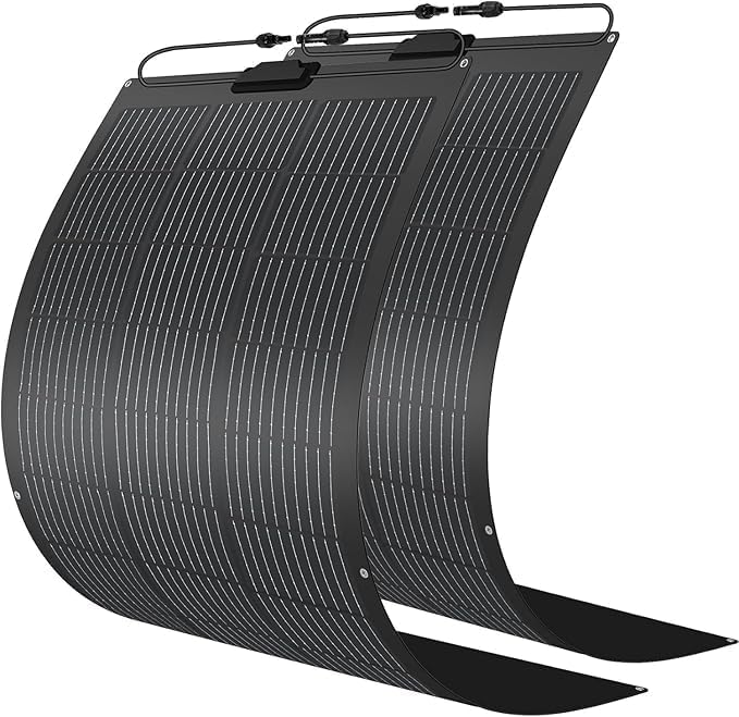 800 WattFlexible Solar Panel,2pcs 400 Watt Monocrystalline Solar Panel kit 10BB High Efficiency Module PV Power for 12-24V Battery Charging Car Battery Camper.