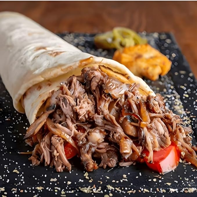 Old Hacienda Pulled BBQ Flavored Pork | 100% Shredded Seasoned Pork with Sauce | Fully Cooked & Ready to Eat | 29g Protein | No Preservatives or Artificial Flavors | BPA Free Pouch | Pack of 6 - 8oz