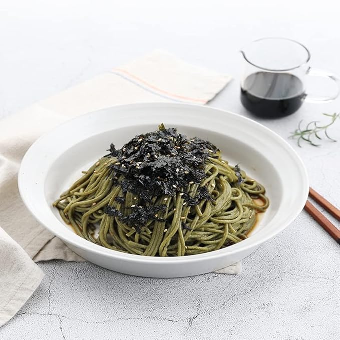 Pyeongchangfarm Natural Food Pyeongchang Gondre Noodles, Non fried Cold Noodle, Korean Food 곤드?ˆ국??300g (10.58oz) - Soy Sauce