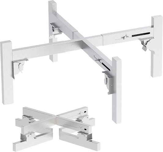 Firepit Stand, Adjustable Fire Pit Stand for Solo Stove Ranger Bonfire Yukon Accessories Foldable Firepit from 15 to 27 inch Stainless Steel Outdoor Camping Fireplace Tools