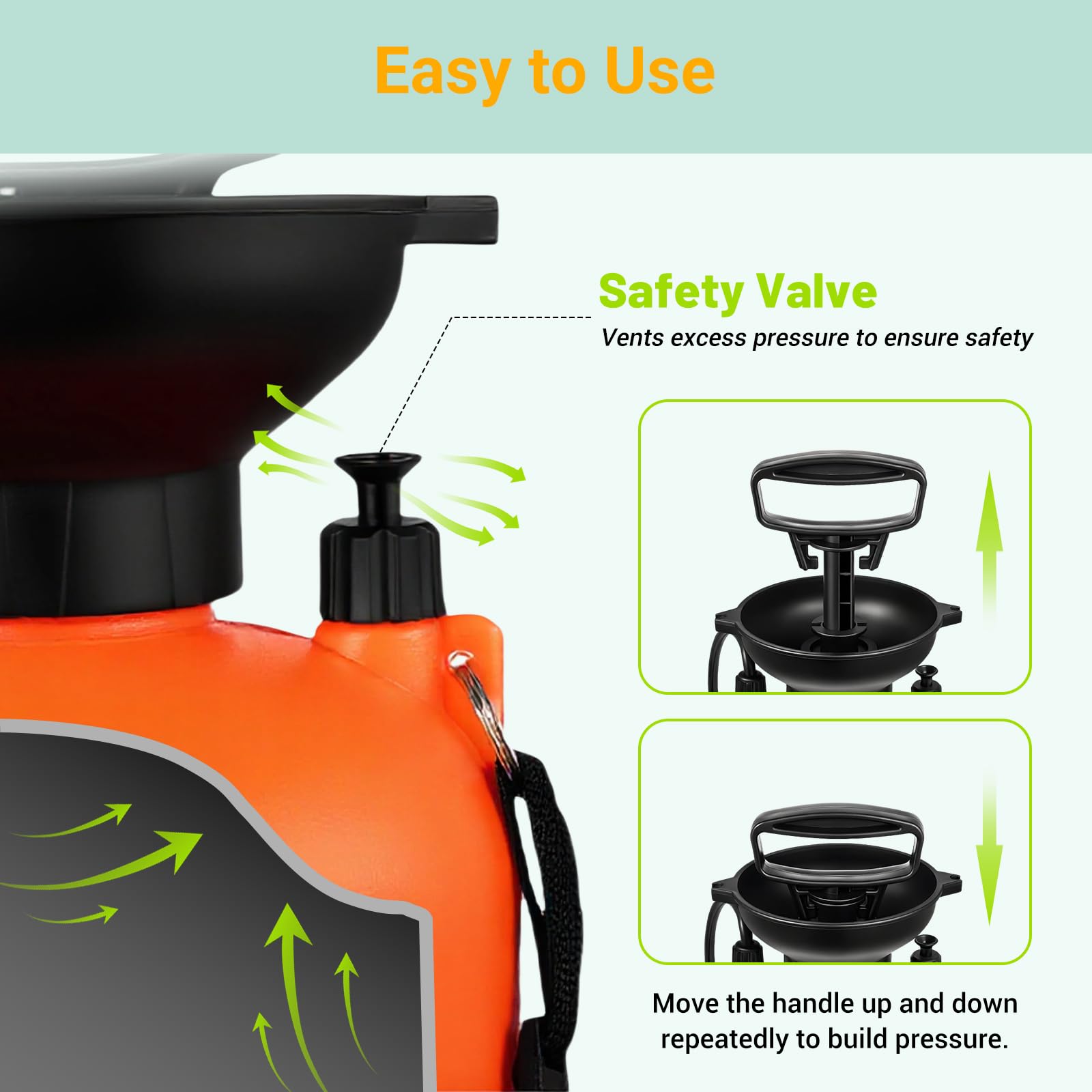 Hurmovae 2.1Gallon (8L) Portable Shower for Beach & Camping, 10 Spray Modes