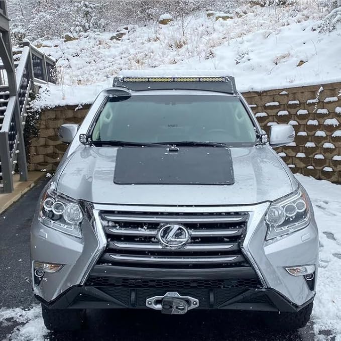 Lensun 100W 12V Hood Flexible Solar Panel for Lexus GX460 GX470 GX570 LX470 LX570 - Off Grid Solar Power for Offroading/Overlanding/Camping