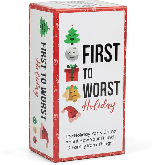 Holiday Party Game - The Christmas Card Game About How Your Friends & Family Rank Things - for Kids, Tweens, Teens, Adults, Families, Groups and Fun Parties with Polarizing Priorities