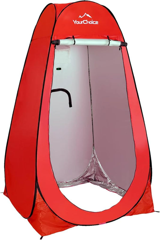 Your Choice Pop Up Privacy Shower Tent - Portable Changing Tent for Camping, Beach & Hiking - 6.2FT Lightweight with Carry Bag, Quick Setup & Full Coverage