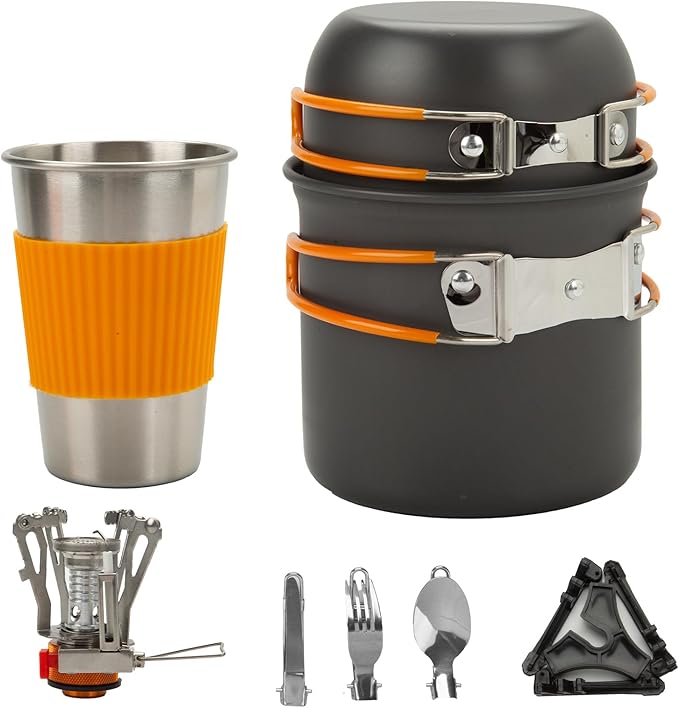 Camping Cookware Set with Stove