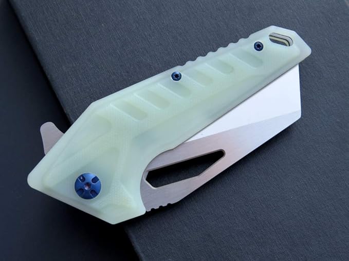Eafengrow EF933 Pocket Folding Knife EDC D2 Steel Blade Knives G10 Handle Pocket Clip EDC Knife Emergency Outdoor Camping Tools (jade)