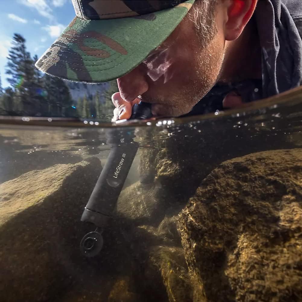 LifeStraw Peak Series - Personal Water Filter Straw for Backup Filtration, Emergency, Survival, and