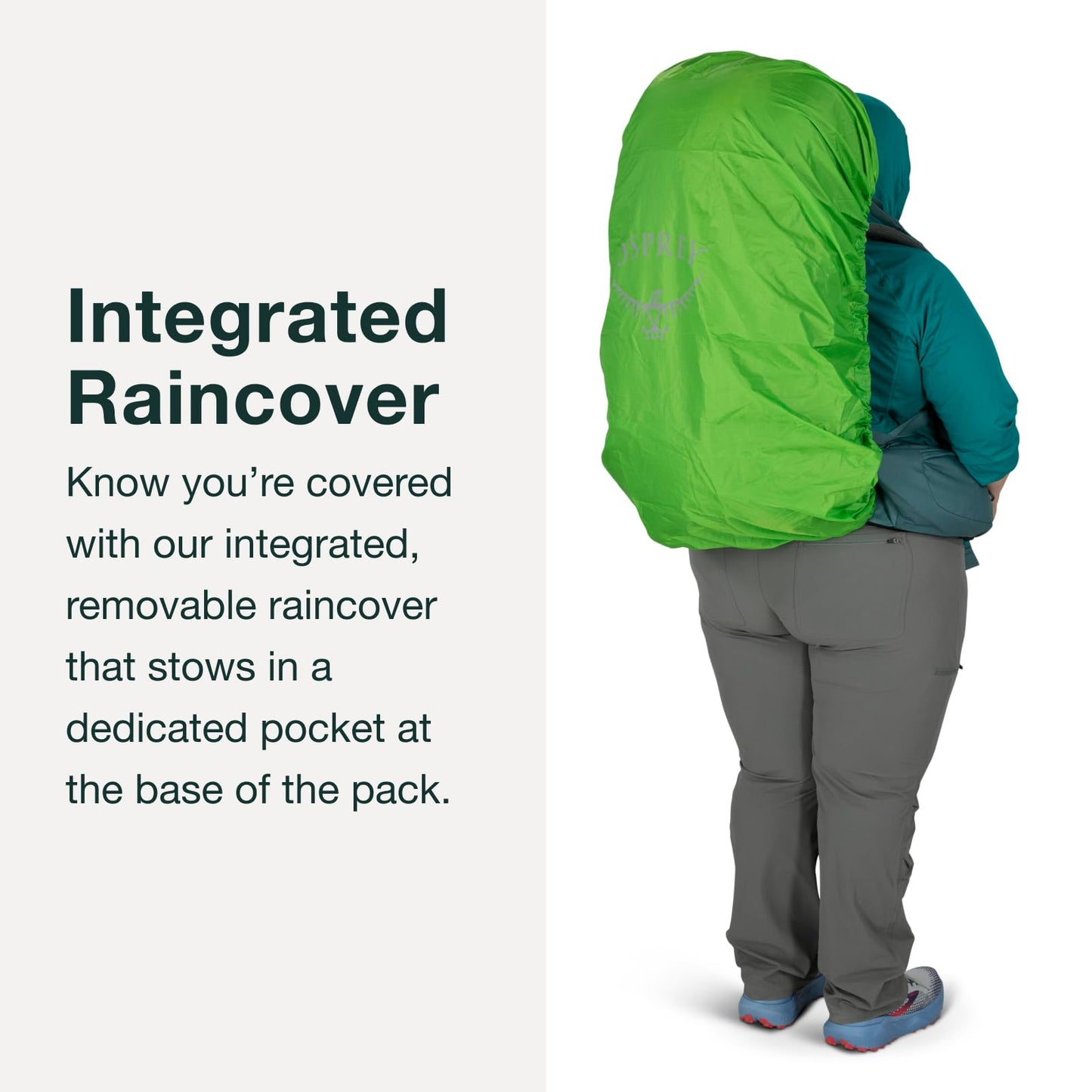 Osprey Renn 50L Women's Backpacking Backpack, Cascade Blue/Melon Orange