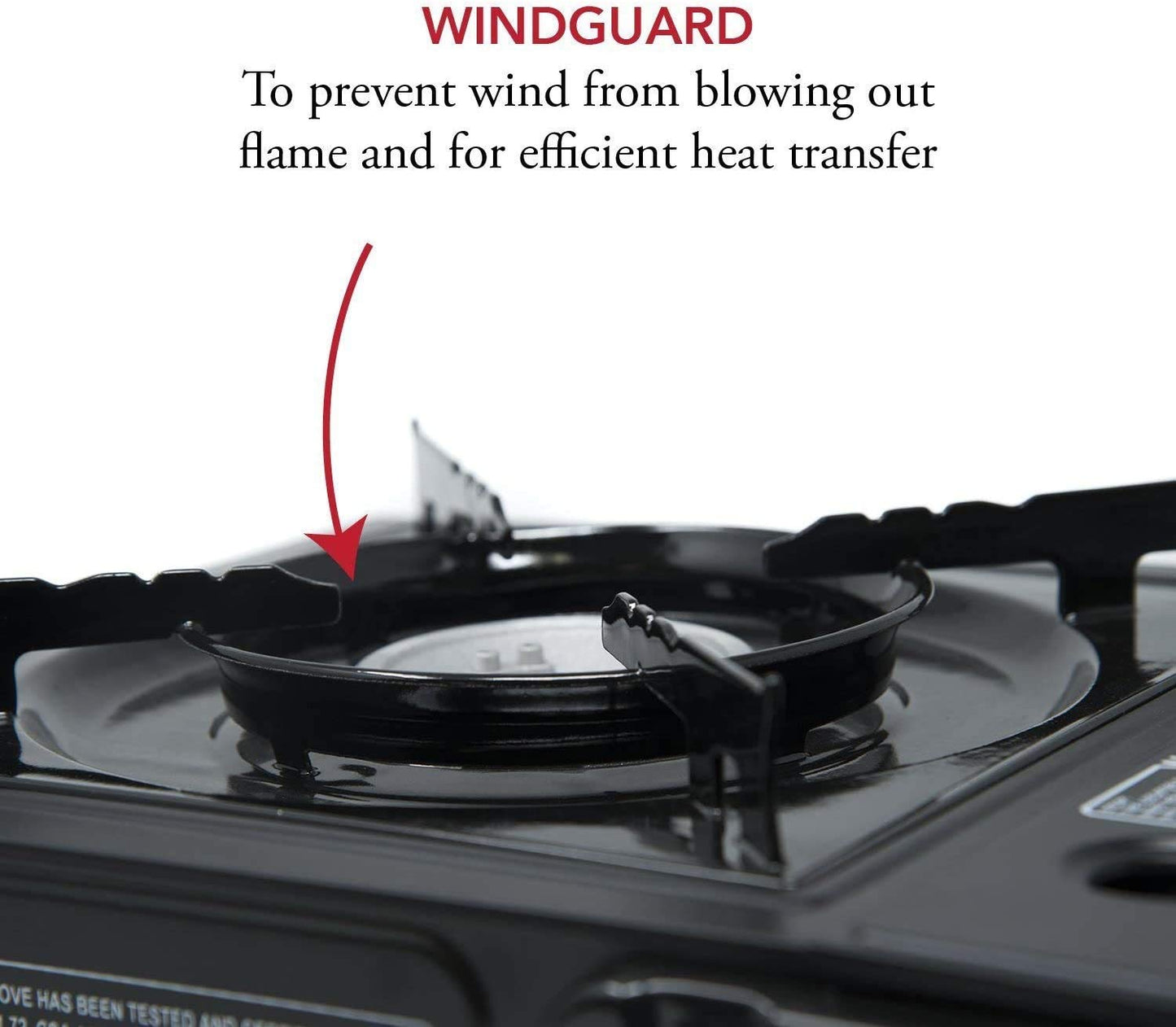Gas One Portable Butane Camping Stove with Case: Automatic Ignition, Precise Heat Control - Camping