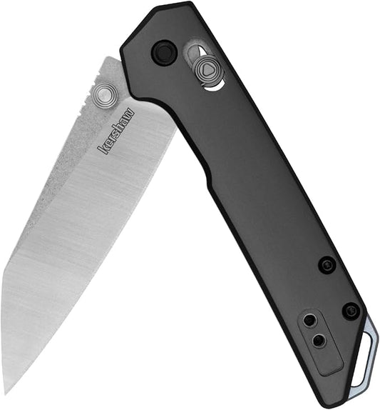 Kershaw Mini Iridium Folding Pocket Knife, 3 inch D2 Steel Blade, DuraLock, Aluminum Handle