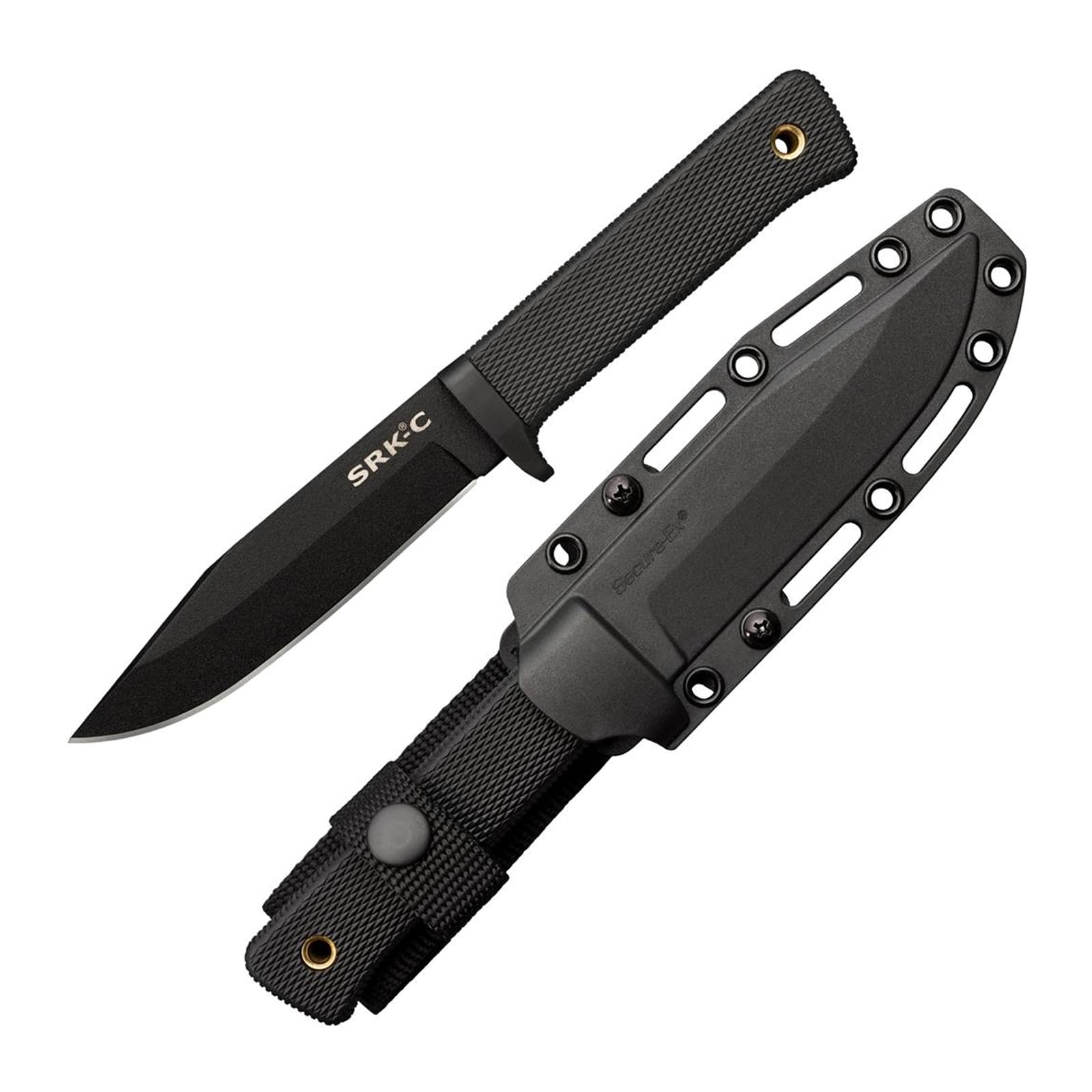 COLD STEEL SRK Compact 5" SK-5 Clip Point Razor-Sharp Blade 4.5" Durable Kray-Ex Handle Tactical